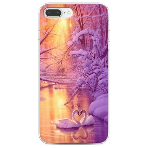 фото Силиконовый чехол "зима 1" на apple iphone 7 plus/8 plus / айфон 7 plus/8 plus case place