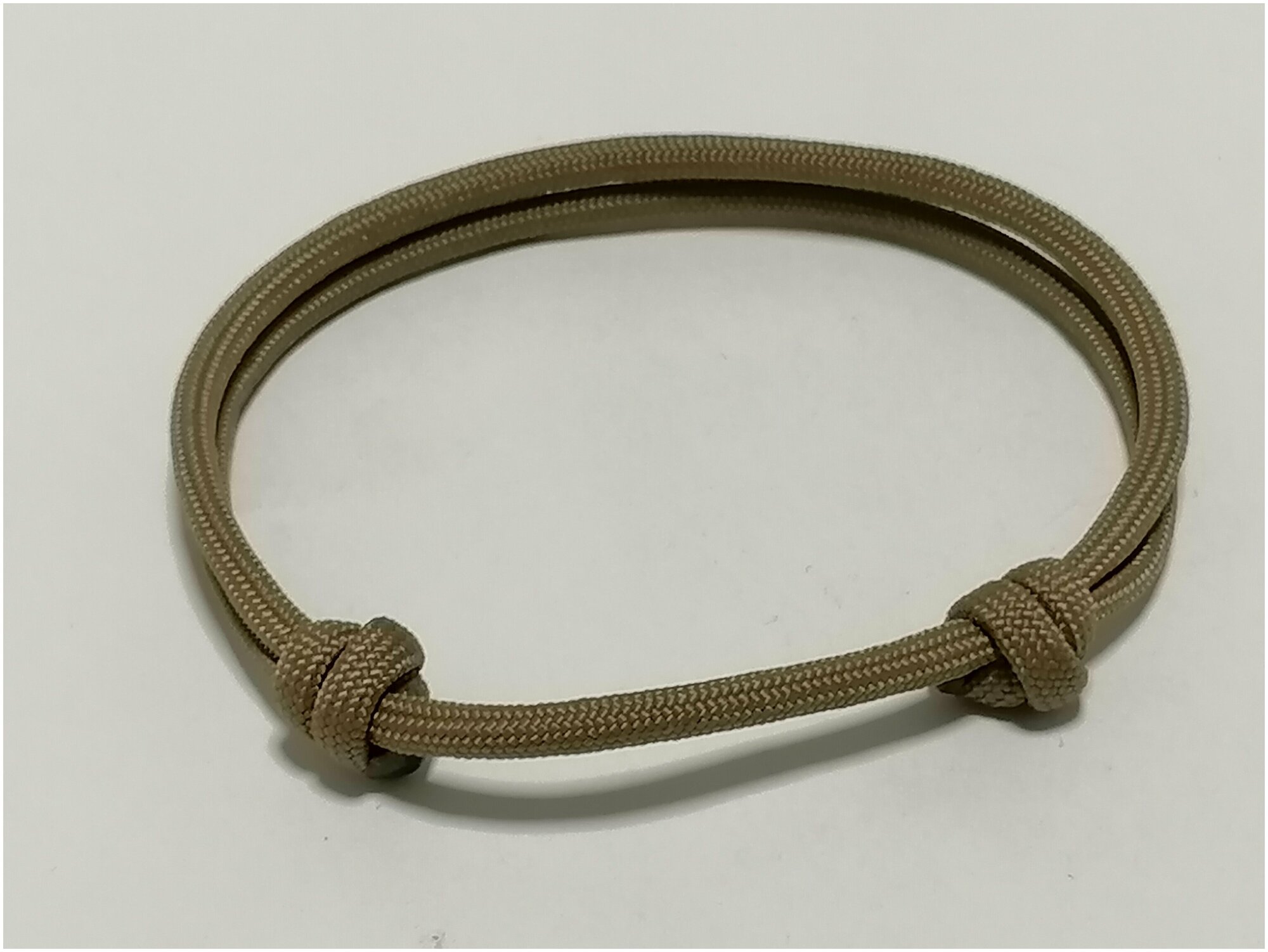 Шнурок для адресника, оливковый, размер XS - 15-30 см - фотография № 3