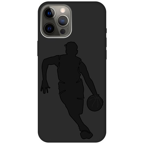 фото Матовый чехол snowboarding для apple iphone 12 pro max / эпл айфон 12 про макс с эффектом блика черный re:pa