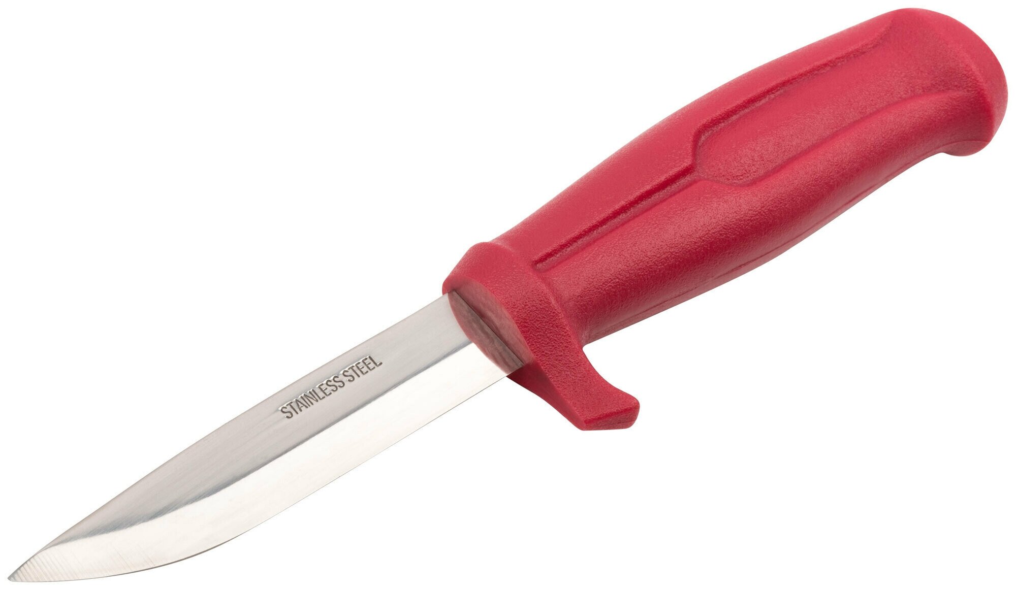 Нож строительный, нержавеющая сталь, пластиковая ручка, длина лезвия 100 мм (10608) - фотография № 3