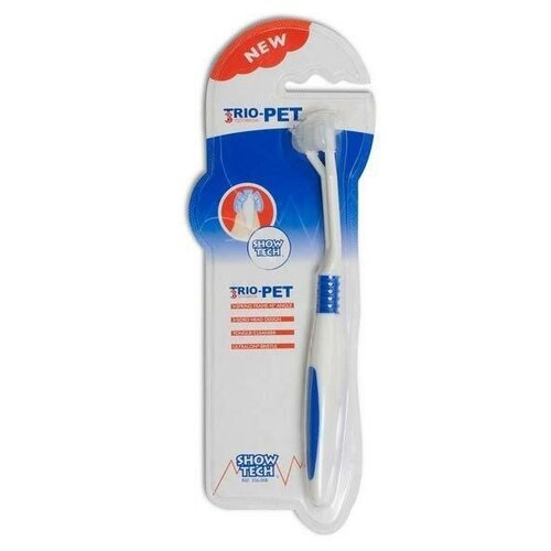 SHOW TECH Trio-Pet Toothbrush зубная щетка 3-х сторонняя, для собак и кошек