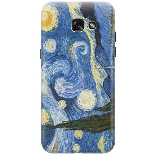 фото Gosso ультратонкий силиконовый чехол-накладка для samsung galaxy a5 (2017) с принтом "звездная ночь"