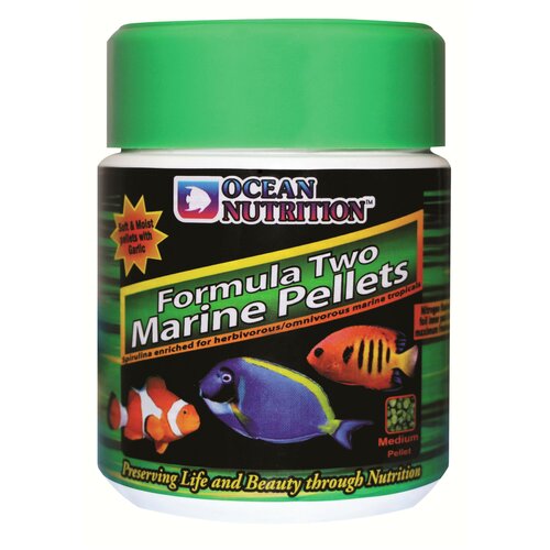 Корм Ocean Nutrition для растительноядных рыб Formula 2 Marine Pellet Medium, гранулы, 100гр