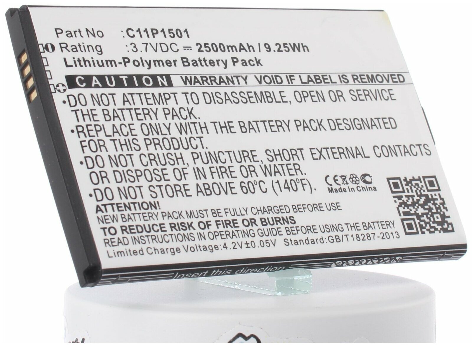 Аккумулятор iBatt iB-B1-M977 2500mAh для Asus C11P1501 0B200-01770200