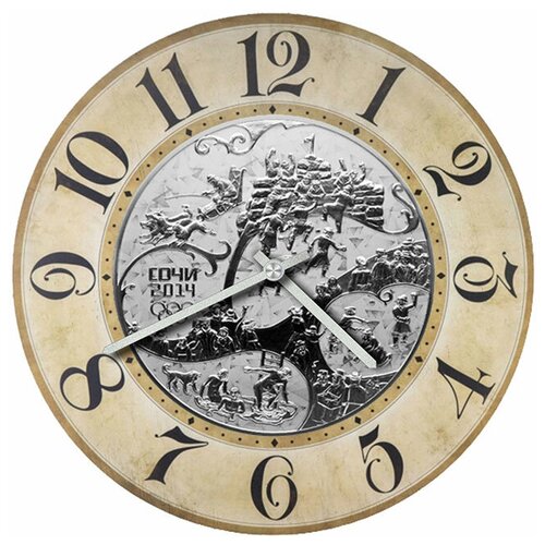 фото Svs настенные часы svs 3001337 символика сочи 2014