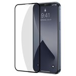 Защитное стекло Baseus Full- screen Curved Tempered 0.3mm (SGAPIPH54N- KA01) для iPhone 12 mini (Black) - изображение