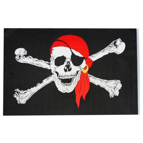 фото Флаг пирата в бандане 60*90 happy pirate