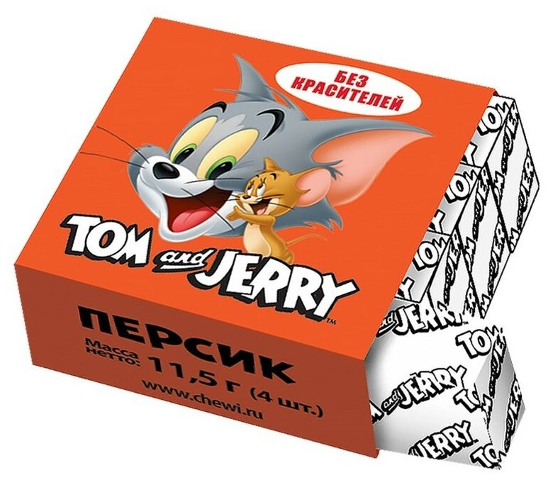 Жевательные конфеты Tom & Jerry сладости том и джерри микс вкусов (3 шт. по 34,5 гр.) - фотография № 6