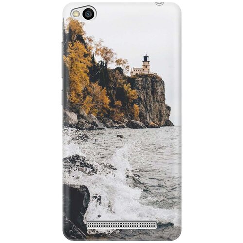 фото Силиконовый чехол на xiaomi redmi 3 / сяоми редми 3 с принтом "северный маяк" gosso