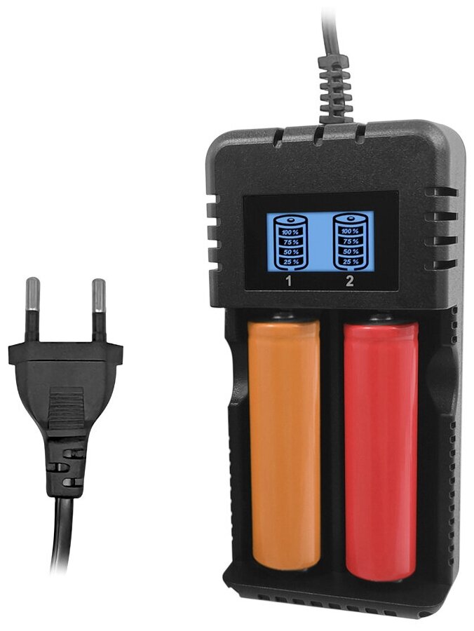 Зарядное устройство для аккумуляторных батареек с дисплеем индикатором (HD-8991B)