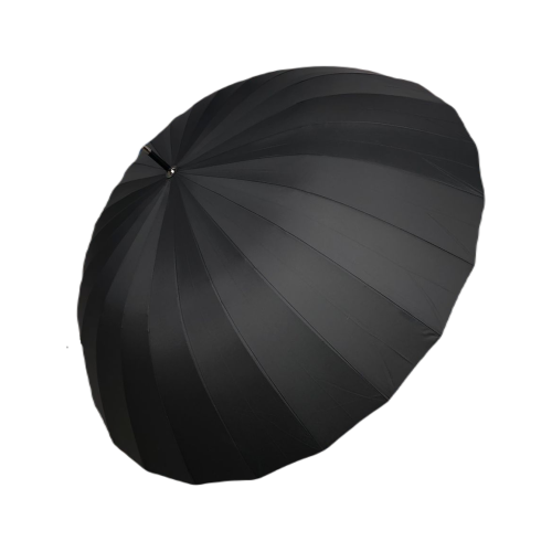 Зонт-трость Семейный, 24 спицы, цвет-черный