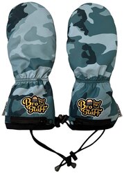 Варежки сноубордические, горнолыжные Bro Stuff Camo Teal Black M