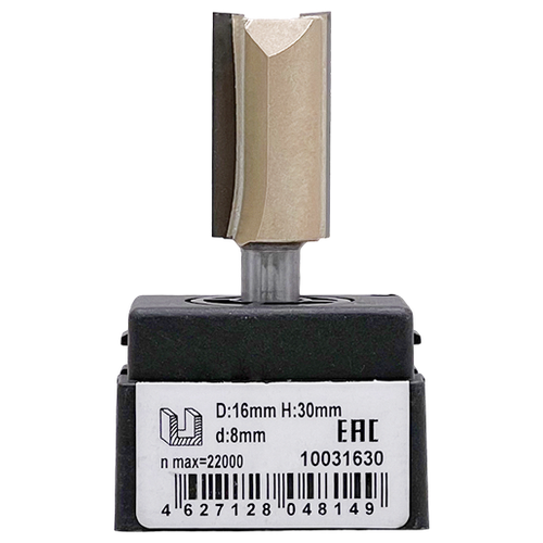 Фреза пазовая прямая 8*D16*H30*G65 Z2 Standard for Wood SW10031630