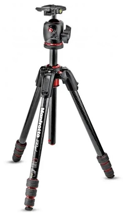 Штатив Manfrotto MK190GOC4-BHX 190 Go! с шар. головой BHQ2, 4 секц, карбон, черный