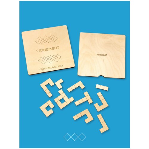 Деревянная игра-головоломка Robokub Орнамент (бесконечный узел) тетрис robokub деревянная игра головоломка