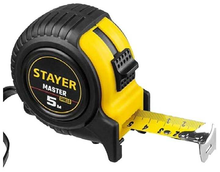 Рулетка STAYER MASTER 34025-03_z01 в ударостойком обрезиненном корпусе 3м х 16мм 5532997