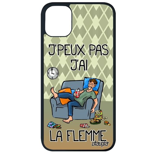 фото Защитный чехол на мобильный // apple iphone 11 pro max // "не могу - мне лень!" шутка прикольный, utaupia, зеленый