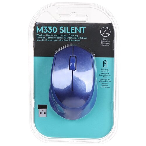 Мышь Logitech M330 Silent Plus Blue 910-004910 99000₽