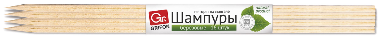 Шампур 16 шт, 40 см, дерево, рукоятка дерево, Grifon, Premium ECO, в упаковке, 650-016 - фотография № 3