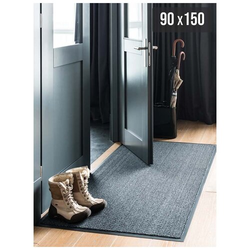 фото Коврик придверный велий сатурн антрацит 90*150