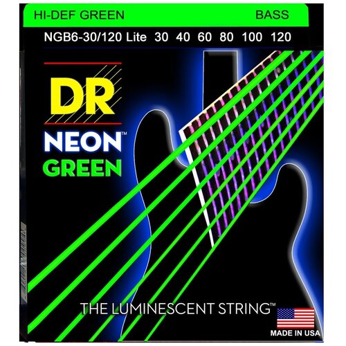 Струны для 6-ти струнной бас гитары DR String NGB6-30/120