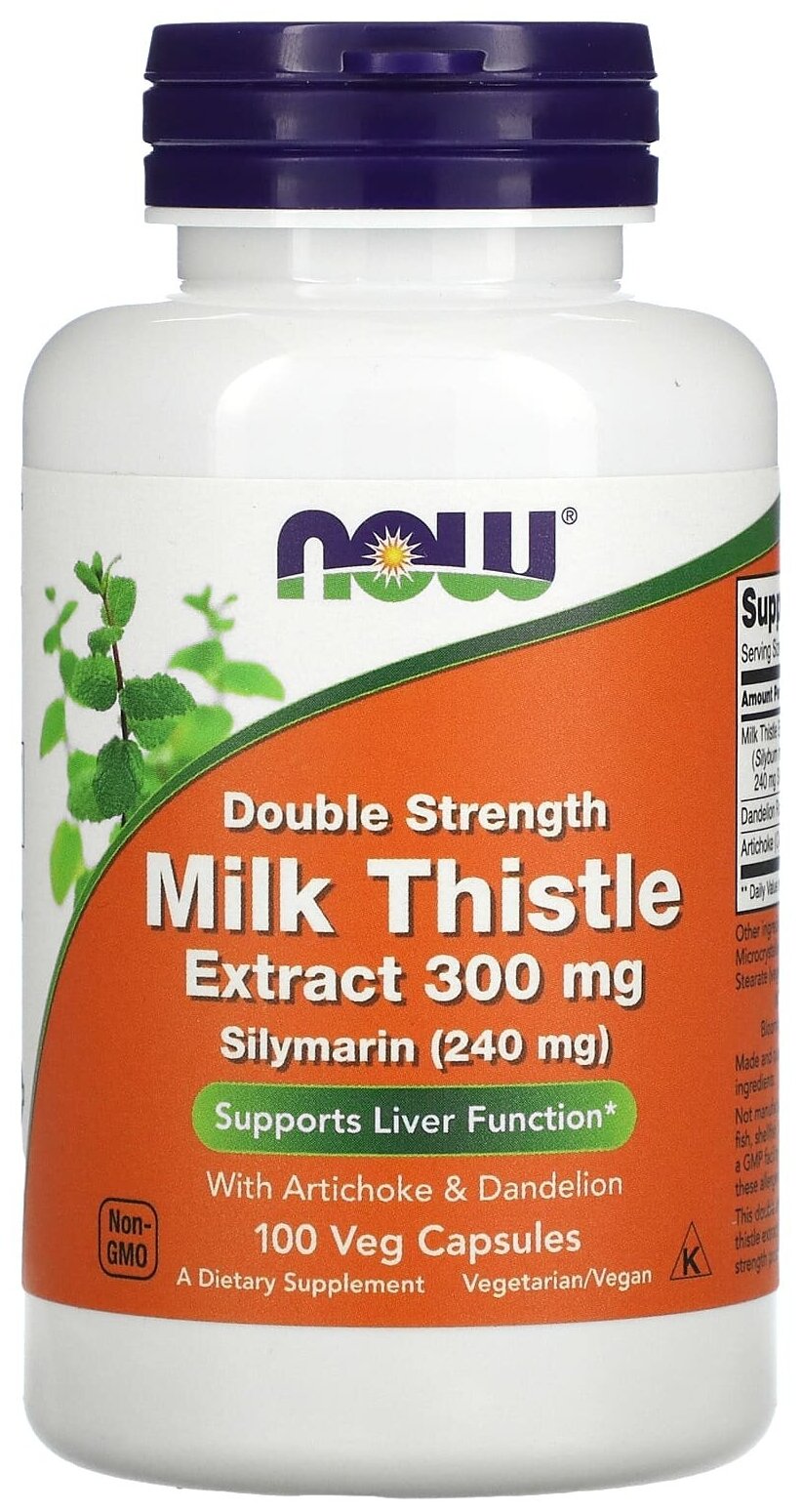 NOW Силимарин (Milk Thistle Extract) 240 мг 100 капсул