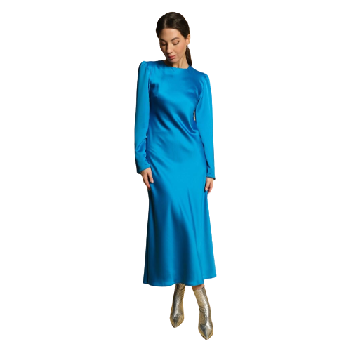 Платье миди классическое голубое Lastochka голубого цвета