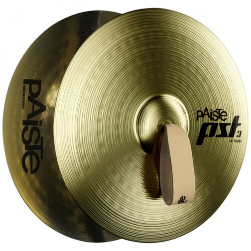 Тарелки оркестровые Paiste 0000645016 PST 3 Band Pair Тарелки оркестровые 16', пара paiste 14 pst 5 band маршевые тарелки пара с ремнями и фетровыми прокладками