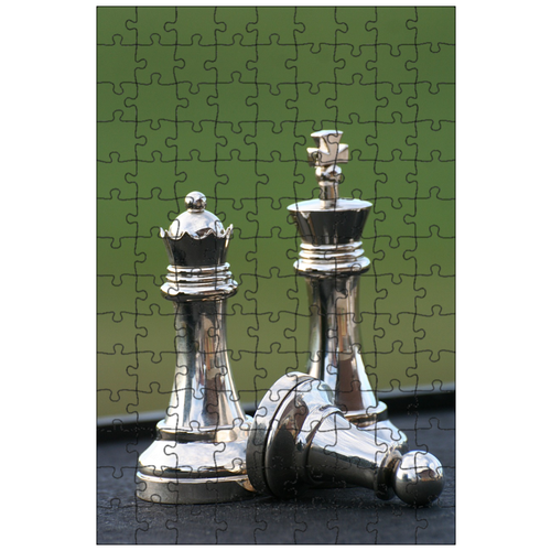 фото Магнитный пазл 27x18см."шахматы, шахматная фигура, стратегия" на холодильник lotsprints