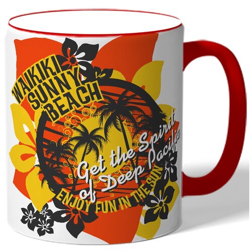 фото Кружка walking sunny beach drabs