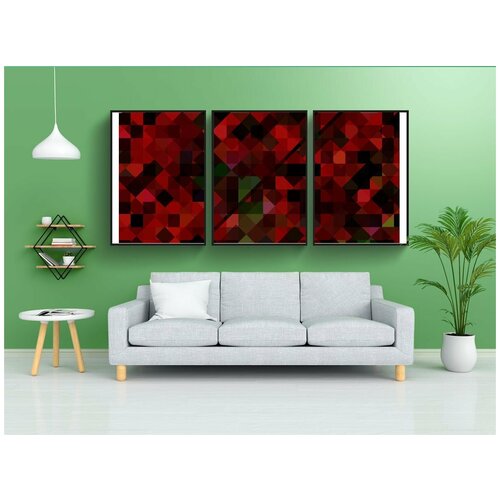 фото Набор модулных постеров для интерьера "баннер, абстракция, графика" 60x90 см. в тубусе, без рамки lotsprints