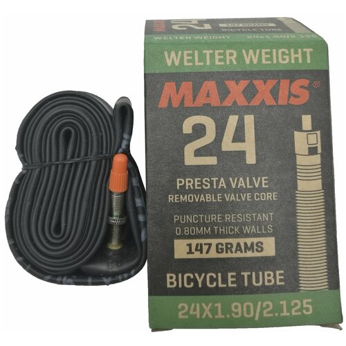 Камера велосипедная Maxxis Welter Weight, 24x1.9/2.125, велониппель LRVC, EIB48713200