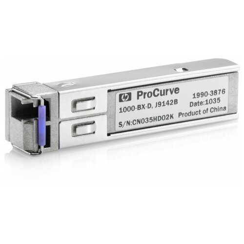 J9142B Трансивер HP ProCurve 1000-BX-D SFP-LC Mini-GBIC [J9142B] трансивер ge 10km rx1490 smtx1310 sfp ge bx u1 i huawei 02311dmf