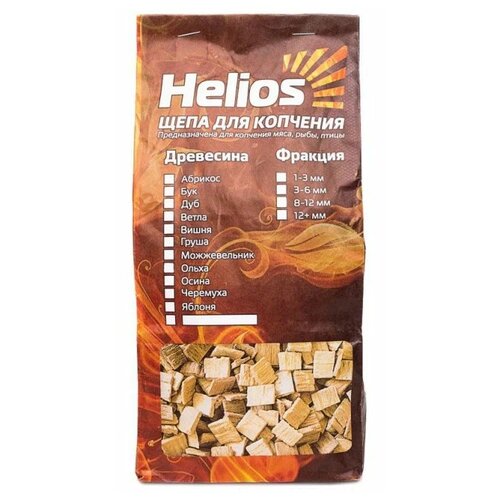 HELIOS Щепа для копчения Бук 2л, 0.5 кг, 2 л