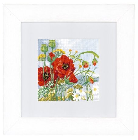 Набор для вышивания Poppies LANARTE 18,5 x 18,5 см LANARTE PN-0146360