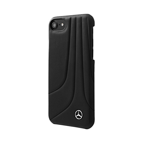 Накладка Mercedes New Bow ll Hard Leather для iPhone SE 2020 / 8 / 7 / 6s / 6 - Black