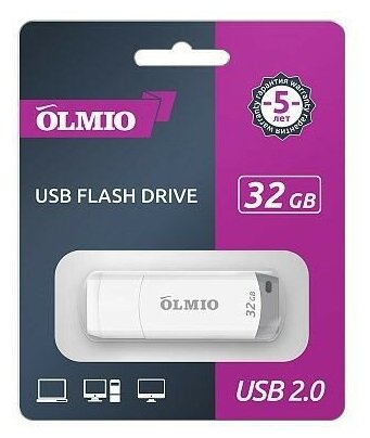 флешка USB 32GB, U-181, USB2.0, OLMIO