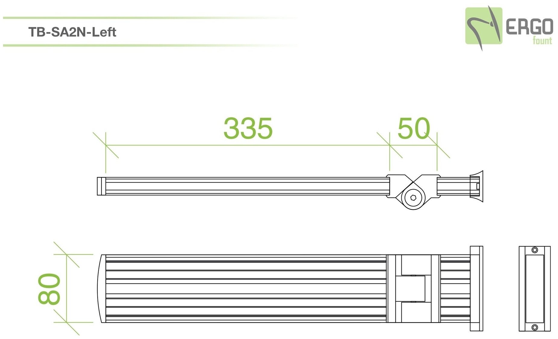 Аксессуар для кронштейна ErgoFount TB-SA2N-Left — фото 1