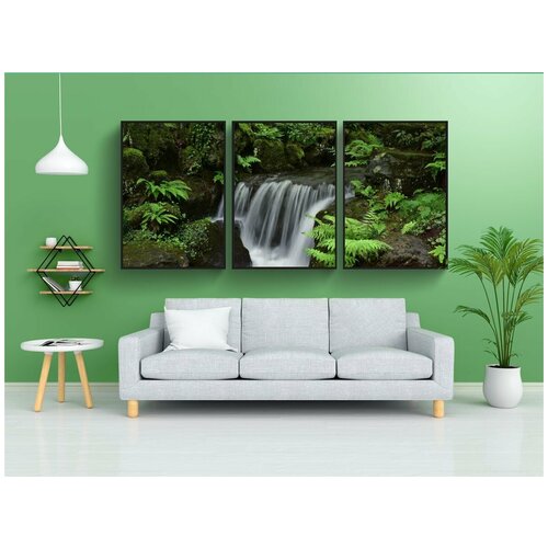 фото Набор модулных постеров для интерьера "природные, пейзаж, лес" 60x90 см. в тубусе, без рамки lotsprints