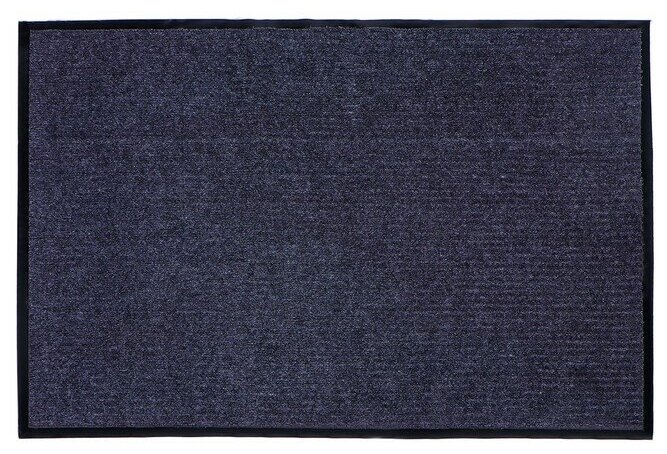 Коврик придверный влаговпитывающий, ребристый, «Стандарт», 80×120 см, цвет серый