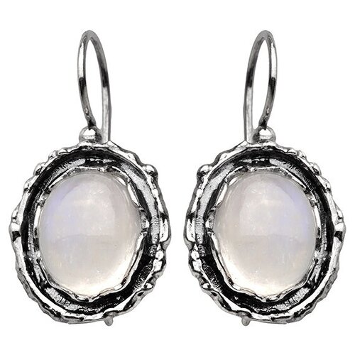 Серьги Yaffo, серебро, 925 проба, лунный камень