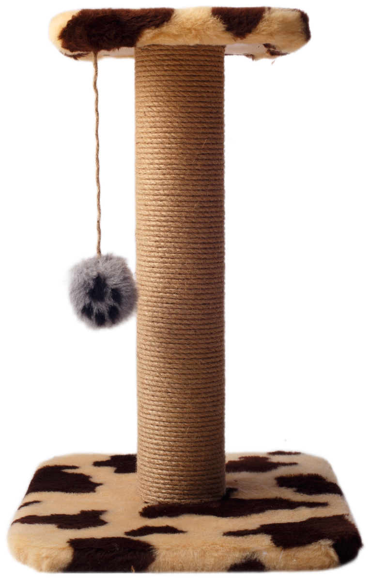Столбик- когтеточка джут с квадратной площадкой/Когтеточка столбик для кошек - фотография № 6