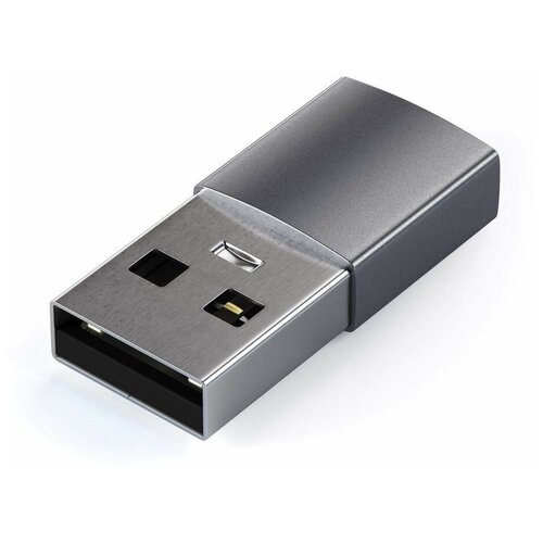 Адаптер Satechi USB-A/USB-C Серый космос / Space Gray кабель satechi usb4 c to c длина 80 см цвет серый космос