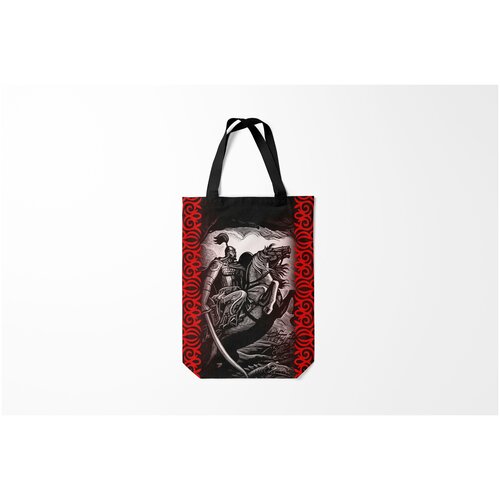 фото Сумка-шоппер / 31х42 см / патриотичные / патриотизм манас баатыр burnettie