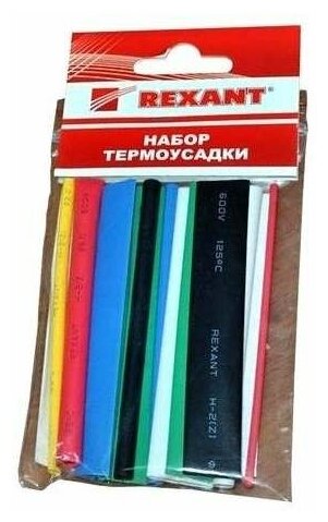 Набор трубок термоусадочных тонкостен. №3 (ассорти) разноцвет. Rexant 29-0103 ( 3 упак.)