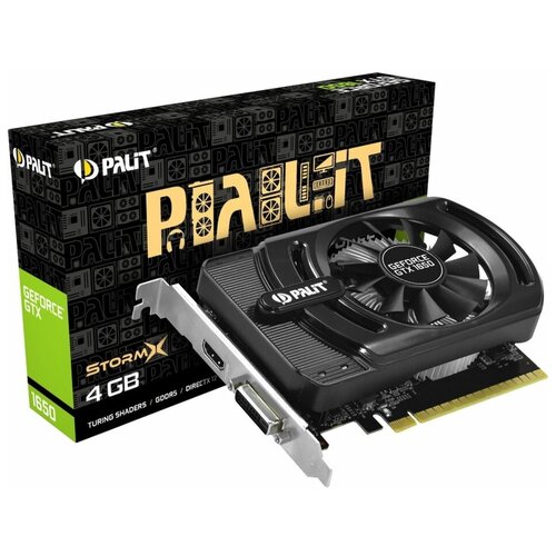 Видеокарта Palit GTX1650 STORMX 4GB GDDR5 128bit DVI HDMI 4989900₽