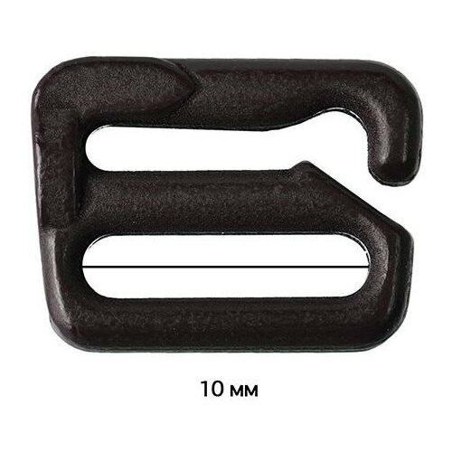 Крючок для бюстгальтера металл ARTA.F.2890 9,9мм, цв.111 шоколадно-коричневый, уп.50шт