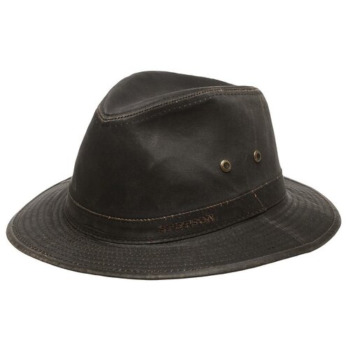 Шляпа STETSON, размер 59, коричневый шляпа stetson размер 59 коричневый