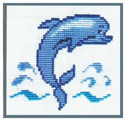 Набор для вышивания Сделай своими руками Д-04 Дельфин 15 х 15 см