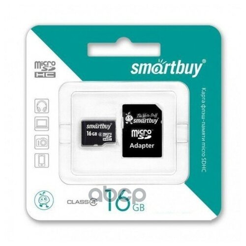 A55214s_карта Памяти Microsd ! 16gb Smart Buy Class 10 +Sd Адаптер AVS арт. A55214S